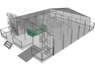 Outdoor Stand 3D Model preview