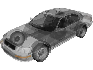 Lexus LS 400 (1989) 3D Model preview