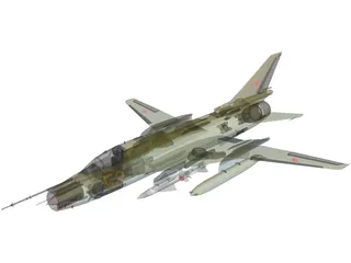 Sukhoi Su-17M4 Fitter 3D Model preview