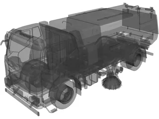 JieFang Road Sweeper 3D Model preview