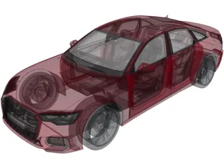 Audi A6 (2019) 3D Model preview