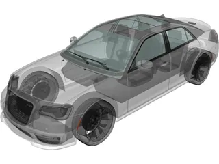 Chrysler 300 SRT LX2 (2018) 3D Model preview