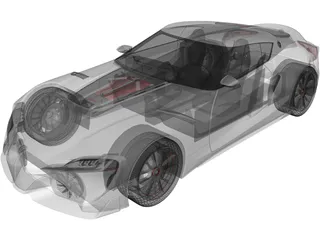 Toyota Supra FT-1 Concept 3D Model preview