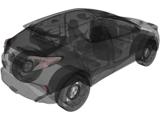 Toyota C-HR (2017) 3D Model preview