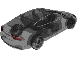 Audi A7 Sportback (2015) 3D Model preview