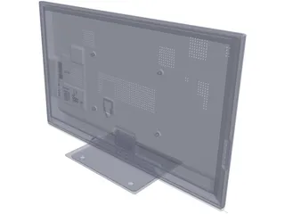 Panasonic TX-P46ST30B Plasma TV 3D Model preview