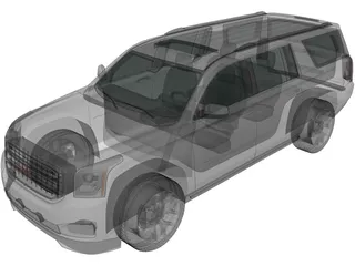 GMC Yukon XL (2014) 3D Model preview