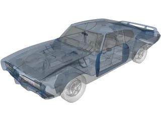 Pontiac GTO Judge Hard Top 3D Model preview