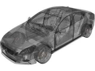 Volvo S60 (2010) 3D Model preview