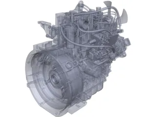 Yanmar 3TNV70 3D Model preview