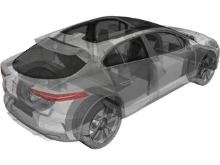 Jaguar I-Pace (2019) 3D Model preview