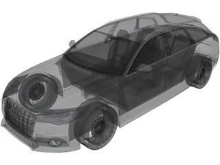 Audi A6 Avant (2015) 3D Model preview