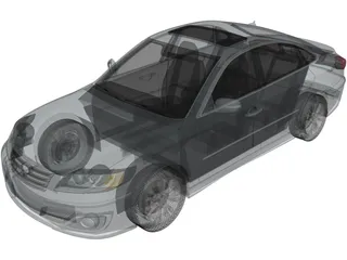 Hyundai Azera Sedan (2011) 3D Model preview