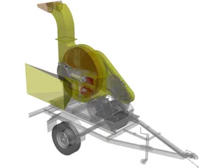 Wood Chipper 3D Model preview