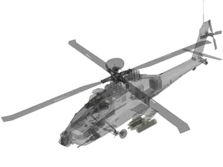 Boeing AH-64 Apache 3D Model preview