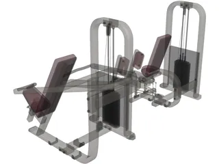 Shoulder Press 3D Model preview