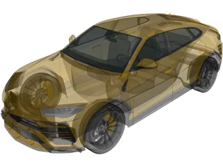 Lamborghini Urus (2019) 3D Model preview