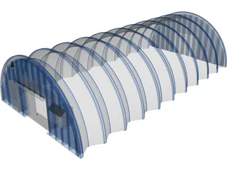 Hangar 3D Model preview
