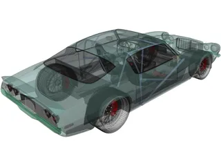 Chevrolet Camaro ProTouring (1970) 3D Model preview