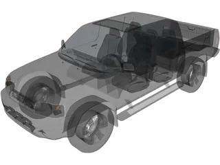 Nissan Frontier Crew Cab 3D Model preview