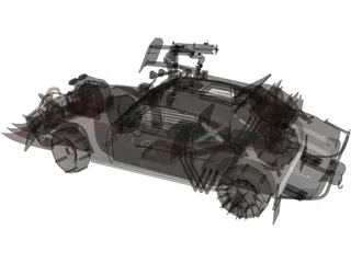 Zombie Car 3D Model preview