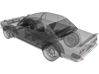 Nissan Skyline 2000GT-R (1968) 3D Model preview