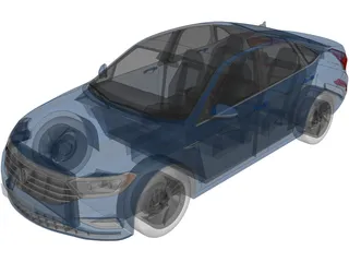 Volkswagen Jetta SEL (2019) 3D Model preview
