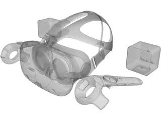 HTC Vive 3D Model preview