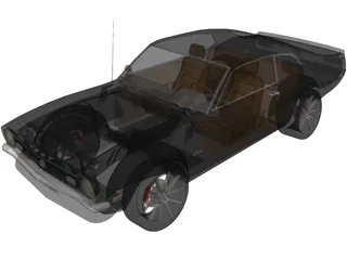 Ford Maverick (1977) 3D Model preview