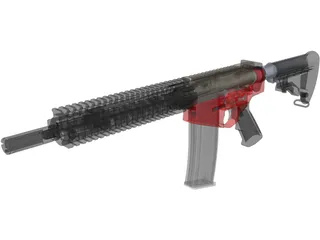 AR-15 3D Model preview