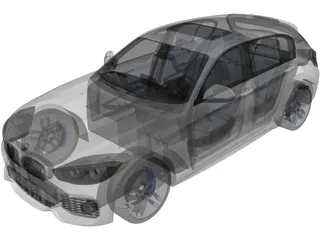 BMW 1-Series 5-door (2016) 3D Model preview