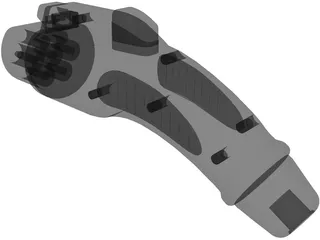 Electric Car Charging Plug 3D Model preview