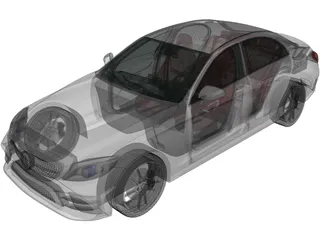 Mercedes-Benz C-Class (W205) (2018) 3D Model preview