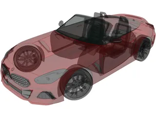 BMW Z4 M40i First Edition Roadster (2019) 3D Model preview
