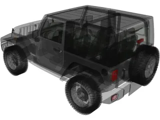 Jeep Wrangler Rubicon (2013) 3D Model preview