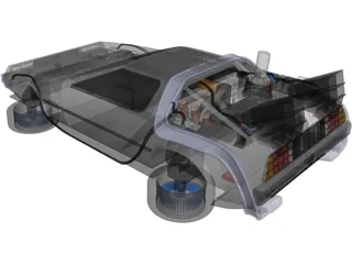 DeLorean DMC-12 3D Model preview