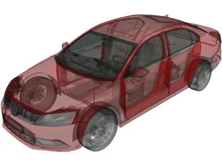 Volkswagen Jetta (2015) 3D Model preview