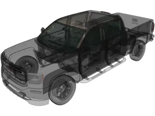 GMC Sierra 1500 CrewCab ShortBox AllTerrain (2017) 3D Model preview