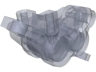 Shimano Zee Calliper 3D Model preview