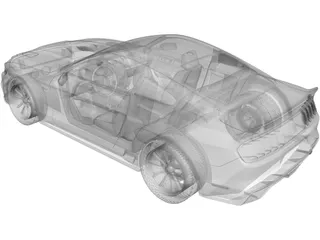 Ford Mustang GT500 Eleanor (2015) 3D Model preview