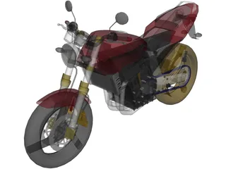 Honda Hornet CBF600 3D Model preview