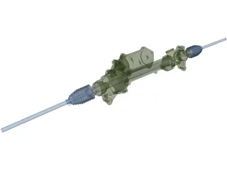 BMW X3 F25 Steering Rack 3D Model preview