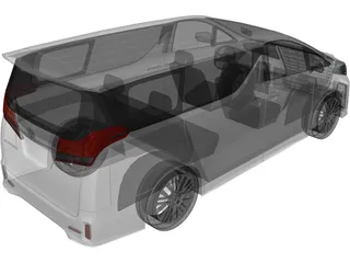 Toyota Alphard (2016) 3D Model preview