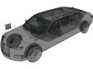 Aurus Senat (2018) 3D Model preview