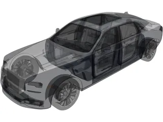Rolls-Royce Ghost (2018) 3D Model preview