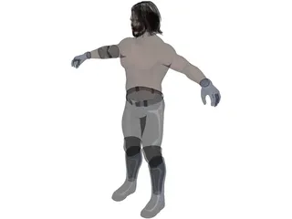 Aj Styles Fighter 3D Model preview
