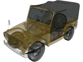 Suzuki Jimny (1970) 3D Model preview