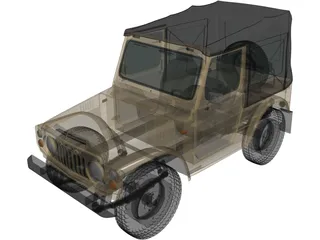 Suzuki Jimny (1977) 3D Model preview