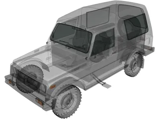 Suzuki Gypsy (2016) 3D Model preview