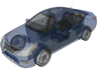Nissan Versa Sedan (2015) 3D Model preview
